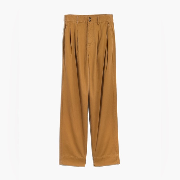 ❌SOLD❌Madewell Corwin Pleated Straight Pants - Distant Sand - 6 - Picture 6 of 8